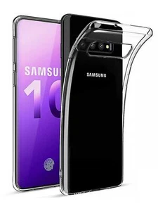 Funda de gel TPU carcasa protectora silicona para movil Galaxy S10 Transparente - Imagen 1 de 1