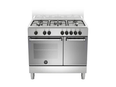 LA GERMANIA AMN9P5EXV CUCINA 90 CM INOX 5 FUOCHI FORNO ELETTRICO PORTA BOMBOLA - Immagine 1 di 2