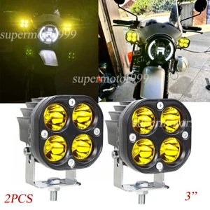 Led Work Light Bar 3" Yellow Spot Pods Offroad for Motorcycle SUV Truck Boat 4x4 - Picture 1 of 9