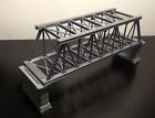 Outland Models Railroad Truss Bridge Grey (for Double Track) with Piers Z Scale
