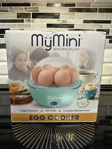 My Mini 7-Egg Capacity Electric Cooker, One -Touch Cooking, Teal - Picture 1 of 4