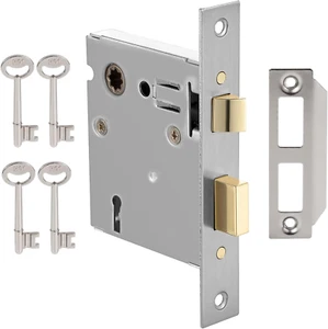 Mortise Lock Set Interior Door, Old Door Lock Replacement Parts, Antique Vintage - Picture 1 of 12