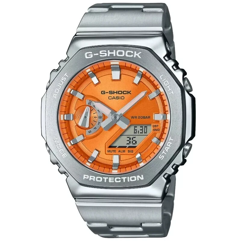Casio G-Shock G-STEEL Analog-Digital Orange Dial Steel Men's Watch GM2110D-4A - Image 1 of 1
