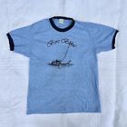 Vintage Blue T Shirt Boro Bakai Sailboat Unisex L 42   44 Single Stitch