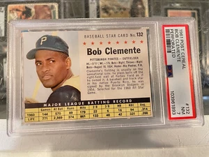 1961 POST CEREAL #132 ROBERTO BOB CLEMENTE PITTSBURGH PIRATES CARD PSA 7 NM - Picture 1 of 2
