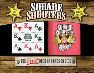 Square Shooters Dice Deluxe - The First Deck of Cards on Dice by Heartland NEW - Picture 1 of 2