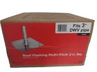 Roof Flashing Multi Pitch 2-1/2 lb Fits 3 in. DWV Pipe- NEW