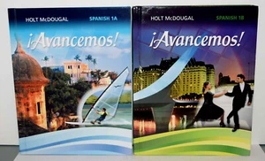 ¡Avancemos! Spanish 1A & 1B Set Holt McDougal (2013,Student edition) SHIPS FREE - Picture 1 of 2
