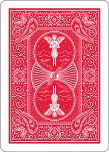 ¡Tarjeta de mandolina doble espalda (roja/roja) para bicicleta individual para trucos de magia! - Imagen 1 de 2