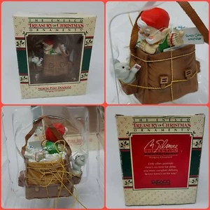M Silmore Enesco Treasury Of Christmas Boxed North Pole Deadline 1988 Neu Vintage - Bild 1 von 12
