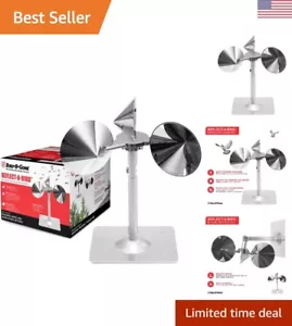 Reflective Spinning Bird Deterrent - Silent Wind-Powered Repellent for Gardens - Picture 1 of 8