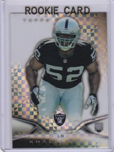 KHALIL MACK X-FRACTOR ROOKIE CARD 2014 Topps Platinum $$ RC Chicago Bears Raider - Foto 1 di 2