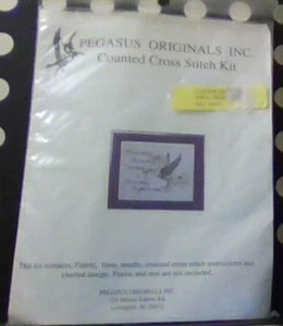 Counted Cross Stitch Kit by PEGASUS ORIGINALS, INC (9" x 9") - NEW & SEALED "PEG - Picture 1 of 2