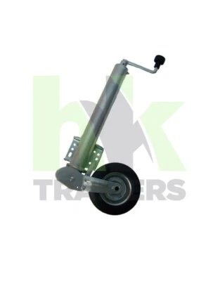 60mm Heavy Duty Folding Jockey Wheel, with fixed clamp bracket, Maypole 300kg - Image 1 of 2