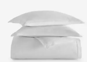 Hotel Collection Supima Cotton 680 tc King Duvet set White MSRP $500 - Picture 1 of 3