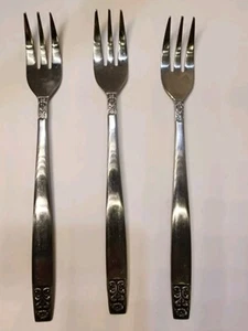 Rogers Stainless Steel Seafood/Cocktail Forks Set 3 Japan - Picture 1 of 11
