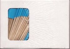 One Box of 100 Blue Toothpick Flags, 100 Small Mini Cupcake and Party Flags