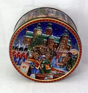 Jacobsens Royal Castle Empty Butter Cookies Tin Painted by Karel Kopic 26 x 12cm - Picture 1 of 10