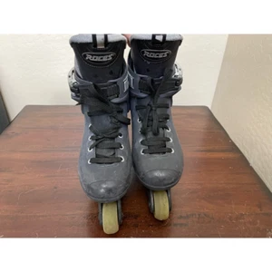 Roces Unisex Adult Roller Skates Black DX T.G 4/6 Lace Up Wheels High Top 6 - Picture 1 of 7