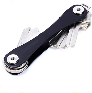 Compact Key Organizer - Smart Key Holder for Up to 12 Keys - Black - Bild 1 von 8