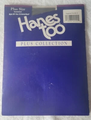 Pantimedias Hanes Too Plus Collection Talla Grande 1Q Apenas Negras E07 Nuevas de Lote Antiguo Foto 1 de 4