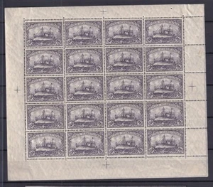 German South West Africa 1906 MI 31B Sheet of 20 MNH/MLH VF / CAT VALUE $1200 - Picture 1 of 2