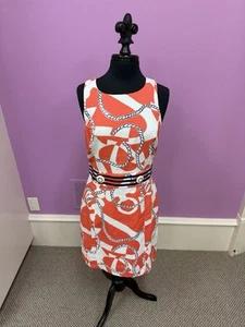 Lilly Pulitzer Kleid Kirkland Schnaps Kreuzfahrt Tango Orange Größe 8 - Bild 1 von 5