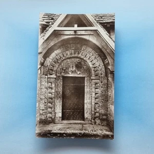 Quenington Postkarte um 1915 Echtfoto Gloucester Pfarrkirche Tür - Bild 1 von 2