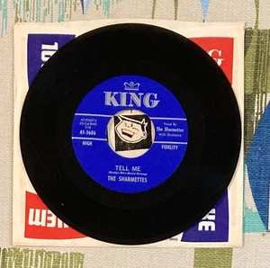 The Sharmettes 45 Tell Me / I Want to be Loved 1962 Soul Girl Group EX - Picture 1 of 4