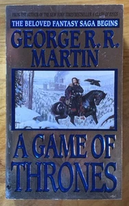 A Game Of Thrones by George R.R. Martin [SIGNED] - NF vintage fantasy PB, silver - Picture 1 of 7