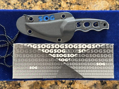 Cuchillo de contorno SOG Topo (TiNi C47T) coleccionable en EE. UU. ¡NUEVO! Foto 1 de 4