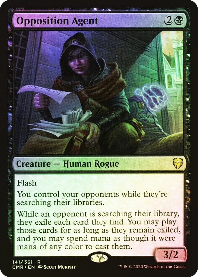 MTG FOIL Opposition Agent  - Commander Legends #141 - Image 1 of 1