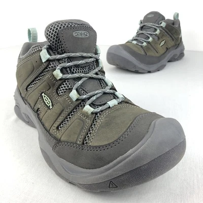 Keen Circadia Vent Shoes Women's Size 8 Gray Leather Hiking Heel Lock Breathable - Image 1 of 4