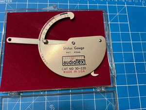 Vintage Audiotex Stylus Gauge Pat Pending Cat No 30-220 Made In USA - Picture 1 of 2