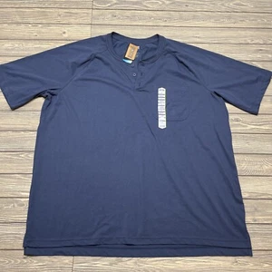 DULUTH TRADING Hombre Cola Larga T Calce Relajado SS-Cuello en V con Bolsillo Azul Marino 2XL - Imagen 1 de 5