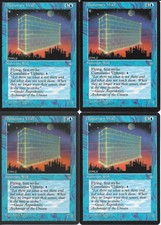 MTG: ILLUSIONARY WALL Ice Age COMMON; played, Excellent condition x4