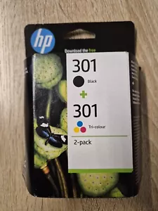 HP 301 Black & Colour Original Ink Cartridges, N9J72AE - Genuine HP301 Boxed - Picture 1 of 4