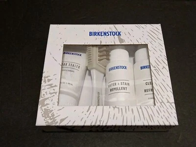 Birkenstock Zapatos Deluxe Kit de Cuidado de Zapatos Blanco Limpiador Cuero Paquete Conjunto NUEVO Foto 1 de 4