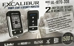 EXCALIBUR AL-1870-3DB LCD a 2 vie sistema di allarme auto e avviamento remoto - Foto 1 di 1