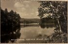 Lockes Mills Round Lake ME Maine RPPC Real Photo Lake View Vintage