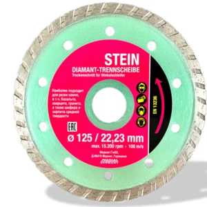 Disco de diamante G-STONE Turbo corte seco piedra, hormigón, granito Ø 125 mm   - Imagen 1 de 6