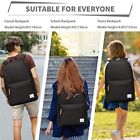 VASCHY School Bag, Casual Lightweight Black Backpack for School 15.6 Inch Laptop