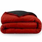 3 PC Reversible Comforter Set 1000 TC Egyptian Cotton US Cal King & Solid Color