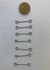 für Wiking Ersatzteile 1:87 7 Stk Metallklammer Rungenzug verchromt H0 Biegeteil - Picture 1 of 3