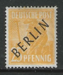 Germany 1948 BERLIN WEST 25 Pf. black overprint mint* - Picture 1 of 1