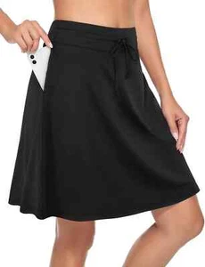 🎄BLEVONH Tennis Skorts Size M Black 3 POCKETS - Picture 1 of 5
