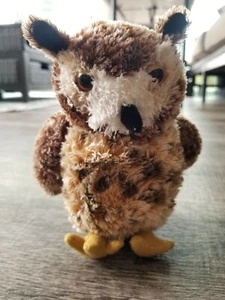 AURORA Brown Spotted Owl Plush 7” Toy Small Plush Stuffed Animal - Picture 1 of 3