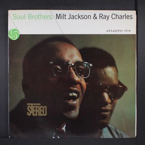MILT JACKSON & RAY CHARLES: soul brothers ATLANTIC 12" LP 33 RPM - Picture 1 of 2