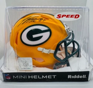 JORDY NELSON Autographed Riddell Speed Mini Helmet Beckett Certification - Picture 1 of 3