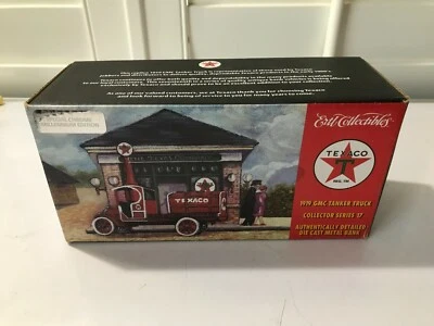 Texaco 1919 GMC Tanker Truck Bank Collector Series 17 ERTL RARE CHROME VERSION - Image 1 of 2